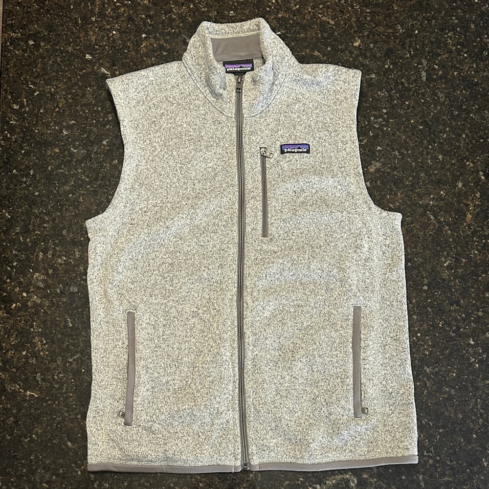 Patagonia Light Gray Fleece Vest